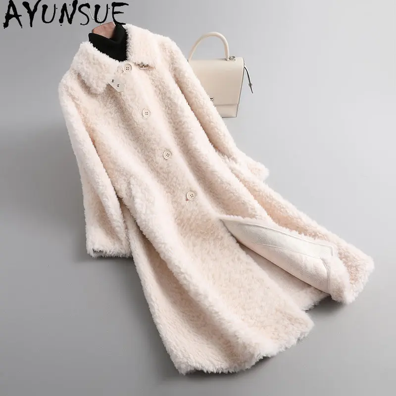 AYUNSUE Elegant 100% Sheep Shearing Jacket Women 2023 Winter Fur Coat Wool Jacket Women's Coats Jackets Outwear Blouson Femme
AYUNSUE Elegant 100% Sheep Shearing Jacket Women 2023 Winter Fur Coat Wool Jacket Women's Coats Jackets Outwear Blouson Femme