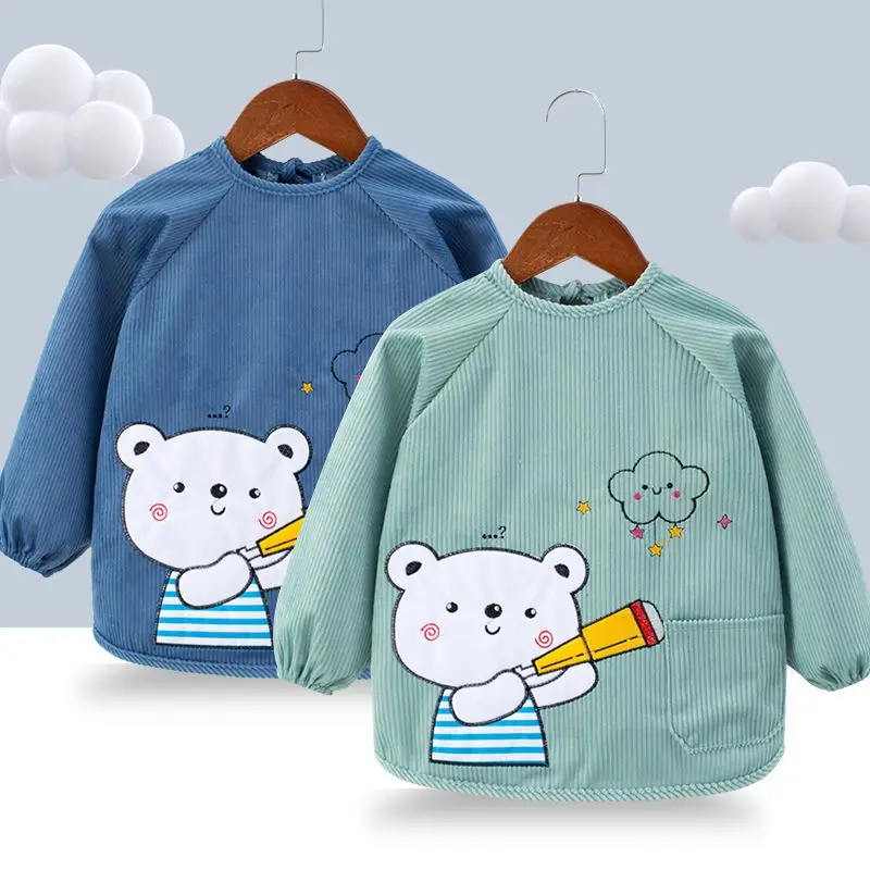 Children's Overalls Waterproof And Dirty Baby Inverted Coat Baby Bibs Feeding Bibs Washable Chest Protection Feeding Burp Cloth
Children's Overalls Waterproof And Dirty Baby Inverted Coat Baby Bibs Feeding Bibs Washable Chest Protection Feeding Burp Cloth