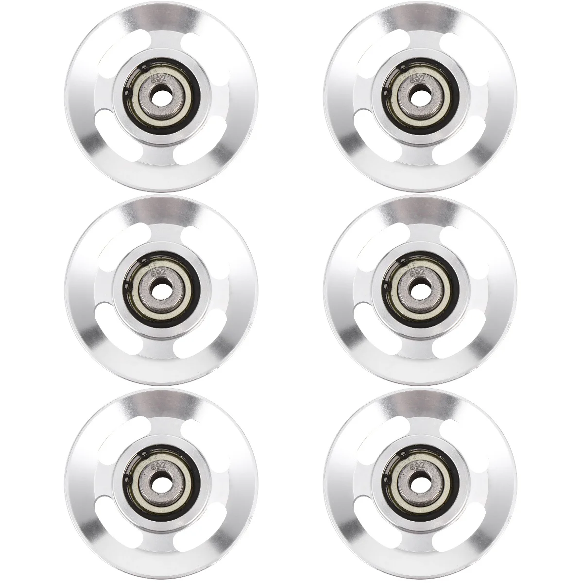 6 Pack Universal Aluminum Alloy Pulley Fitness Accessories for Heavy Duty Aluminium
6 Pack Universal Aluminum Alloy Pulley Fitness Accessories for Heavy Duty Aluminium