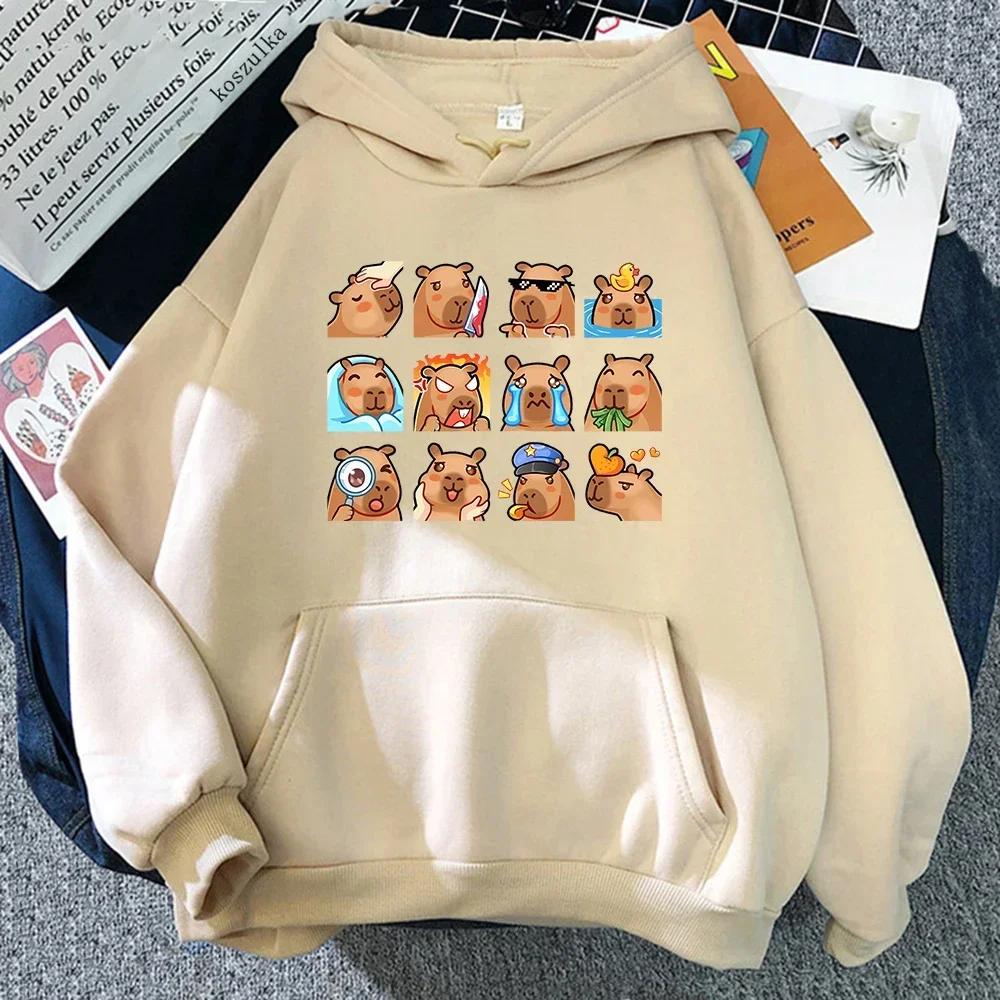 

Capybara Hoodie Women/Men Harajuku Aesthetic Graphic Funny Kawaii Hoodies Unisex Autumn Winter Pullovers Sweatshirts Hoody Korea