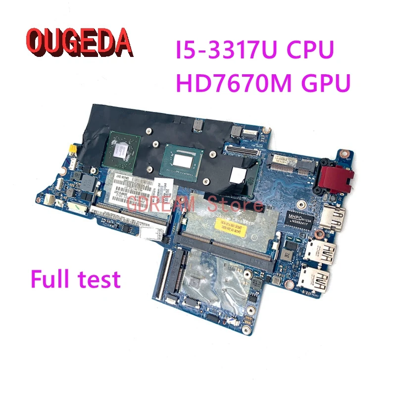 Материнская плата для ноутбука HP ENVY 4-689844, I5-3317U, DDR3 HD7670M 
Материнская плата для ноутбука HP ENVY 4-689844, I5-3317U, DDR3 HD7670M