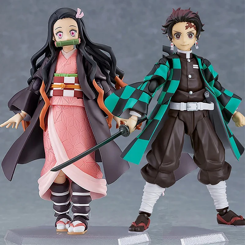 

Demon Slayer Anime Figure Kamado Nezuko Figma 508-DX Tanjiro 498-DX Zenitsu 522-DX 5" Action Figure Joint Movable Model Toy