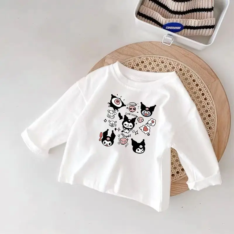 Sanrio Kawaii Anime Kuromi Spring Autumn New Childrens Cloth Cute Cartoon Fashion Long Sleeve T-Shirt Girls Top Toys for Kids
Sanrio Kawaii Anime Kuromi Spring Autumn New Childrens Cloth Cute Cartoon Fashion Long Sleeve T-Shirt Girls Top Toys for Kids