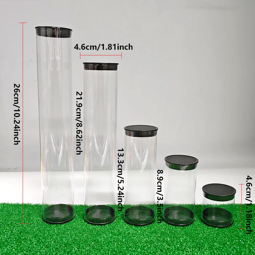 Portable Golf Ball Tube PC Transparent Round Plastic Packaging Box Various Specifications Balls Golfs Container Case Gift Box Portable Golf Ball Tube PC Transparent Round Plastic Packaging Box Various Specifications Balls Golfs Container Case Gift Box