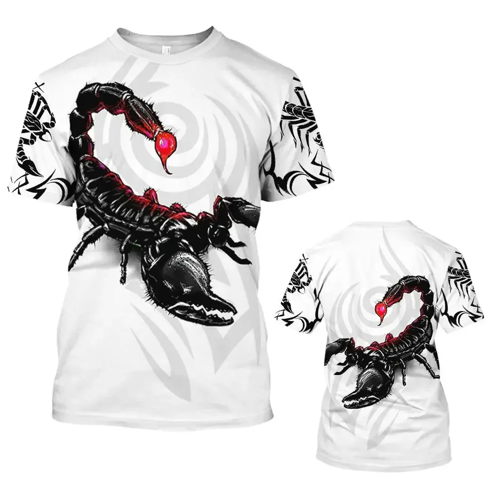 Summer Short-sleeved Scorpion 3D Printed Fun T-shirt Fashion Casual Male Animal Sweatshirt Oversized O-neck T-shirt Clothing
Summer Short-sleeved Scorpion 3D Printed Fun T-shirt Fashion Casual Male Animal Sweatshirt Oversized O-neck T-shirt Clothing