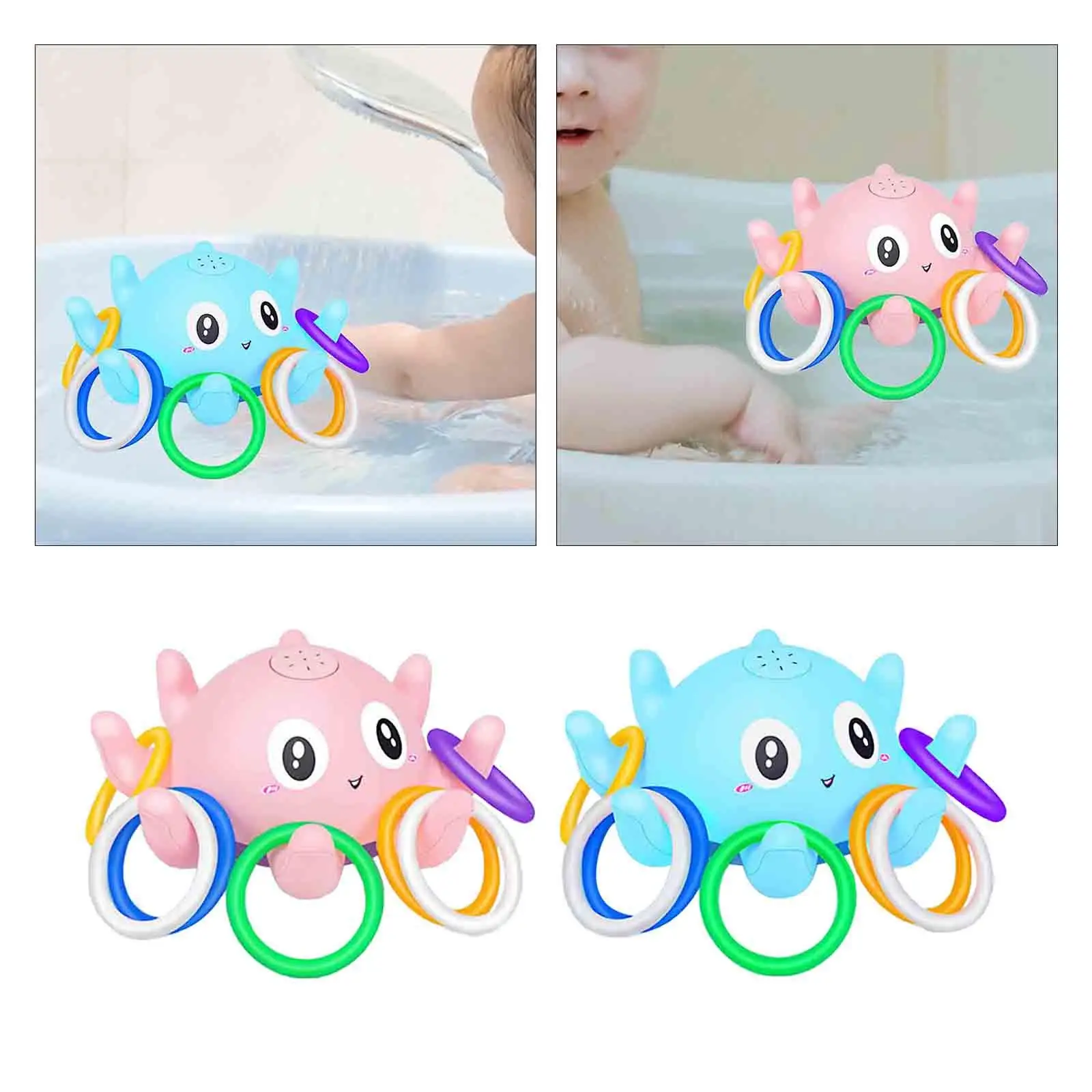 

Octopus Baby Bath Toys Pool Toy Party Favors Lightweight Portable Bathtub Floating Toy Novelty for Baby Boys Girls Children