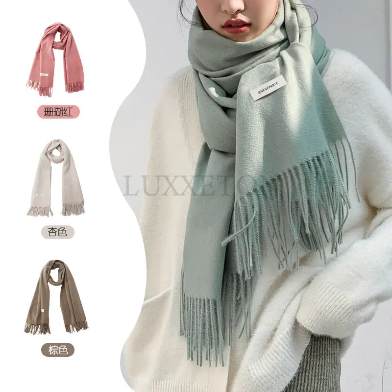 Wool Like Scarf Women's Thickened Winter Scarf Cashmere Shawl Fashion Women's Cashmere Scarf Super Warm Warp
Wool Like Scarf Women's Thickened Winter Scarf Cashmere Shawl Fashion Women's Cashmere Scarf Super Warm Warp