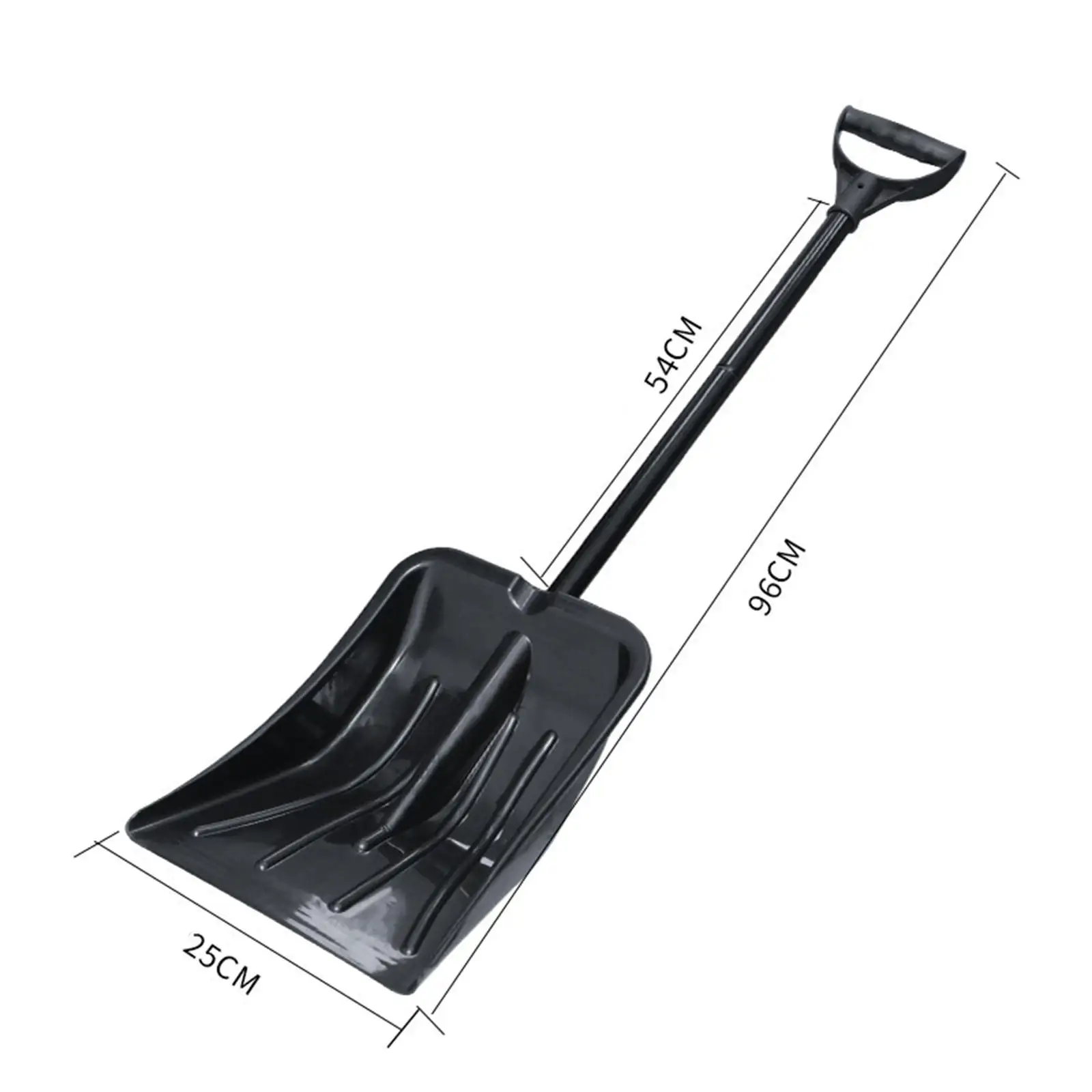 

Snow Shovel Material Stacking Black Walkway Deck Driveway Snow Removal Tool Removable for Garden Outdoor Activities Car Camping