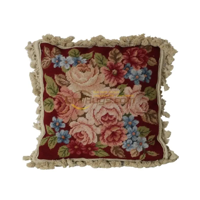 

Needlepoint floss hold pillow pillow national knitting needle embroider cross-stitch rococo cloth art european-style bedroom