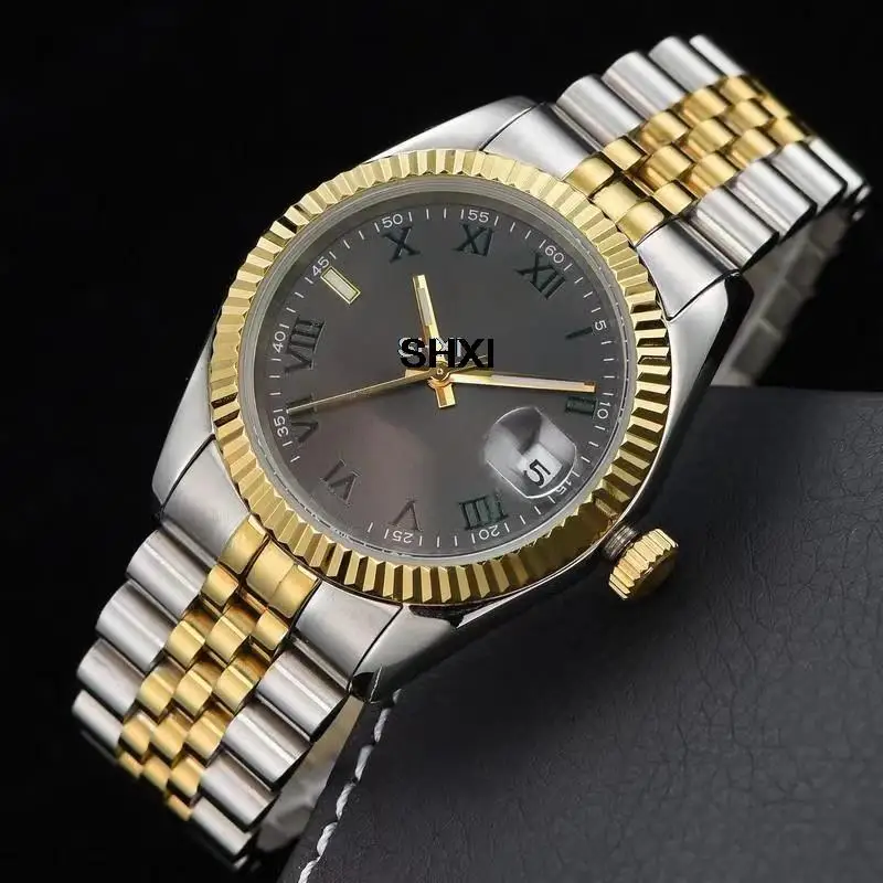 

SHXI Mens Watches 36/41mm Automatic Movement Stainless Steel Watch Women 2813 Mechanical Wristwatches Luminous Montre De Luxe