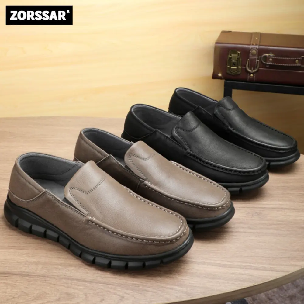 Casual Shoes for Men cow Leather Loafers Classic Spring Breathable Solid Colors Soft Flats Sewing Fashion Slip On Loafers Shoes
Casual Shoes for Men cow Leather Loafers Classic Spring Breathable Solid Colors Soft Flats Sewing Fashion Slip On Loafers Shoes