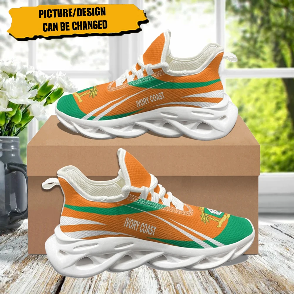 

2023 Men Sneaker Blade Running Basketball Shoes Ivory Coast Flag Footwear Trainer Fashion Male Casual Shoes Zapatos Para Hombres