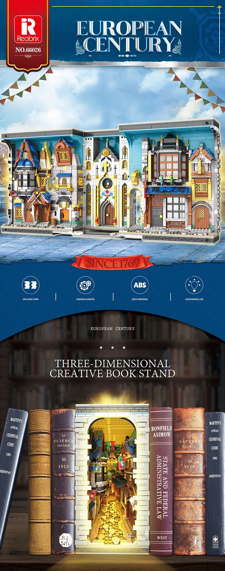 2922PCS Street View European Century Book of Market Building Block Creative Expert Castle Bricks Model Toy For Kid Birthday Gift 2922PCS Street View European Century Book of Market Building Block Creative Expert Castle Bricks Model Toy For Kid Birthday Gift