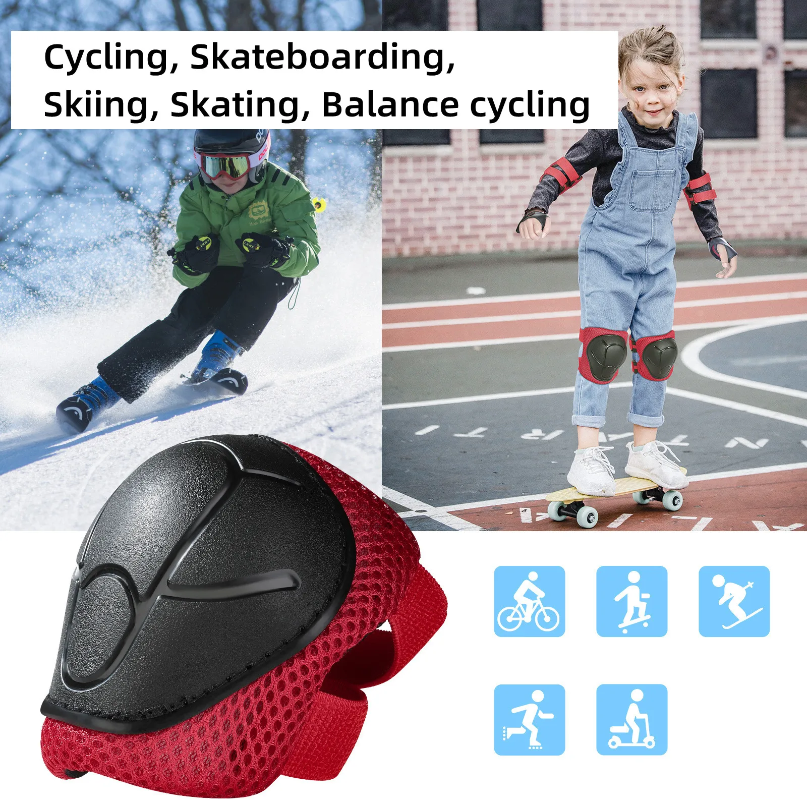 Children Skating Bike Protective Gear Sets Knee Elbow Pads Bicycle Skateboard Ice Skating Roller Wrist Knee Protector 6pcs/set
Children Skating Bike Protective Gear Sets Knee Elbow Pads Bicycle Skateboard Ice Skating Roller Wrist Knee Protector 6pcs/set