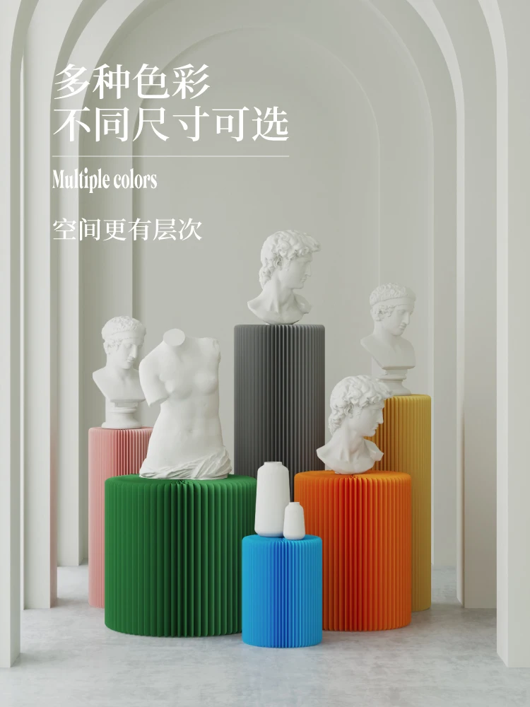 Cylindrical shopping mall window display rack Circular display rack Clothing store island flow counter
Cylindrical shopping mall window display rack Circular display rack Clothing store island flow counter
