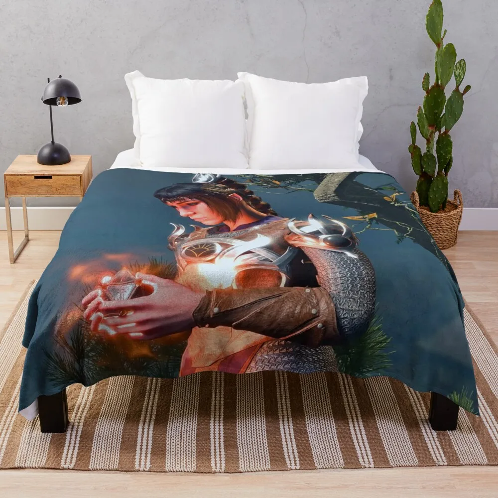 Shadowheart the Human Cleric Adventurer holding the artefact Throw Blanket Travel Blanket manga
Shadowheart the Human Cleric Adventurer holding the artefact Throw Blanket Travel Blanket manga