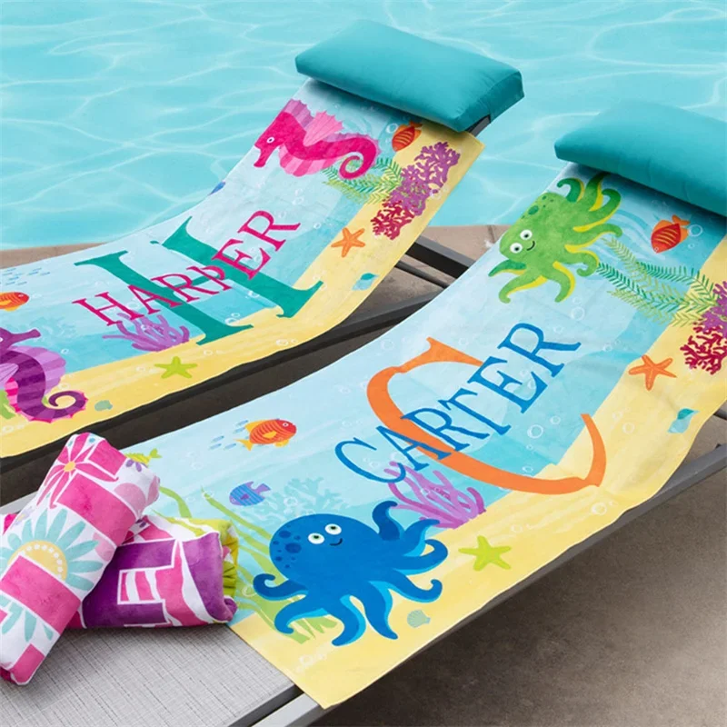 Children's Octopus, Seahorse, Crab, Name Towel Font Personalized Beach Towel, Bath Towel, Swimming Pool Name Towel, Bath Towel
Children's Octopus, Seahorse, Crab, Name Towel Font Personalized Beach Towel, Bath Towel, Swimming Pool Name Towel, Bath Towel