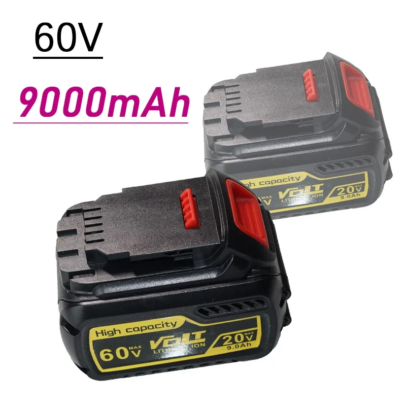60V 9000mAh DCB606 Replacement Li-ion Battery For DeWalt MAX XR 20V/60V power tool
60V 9000mAh DCB606 Replacement Li-ion Battery For DeWalt MAX XR 20V/60V power tool