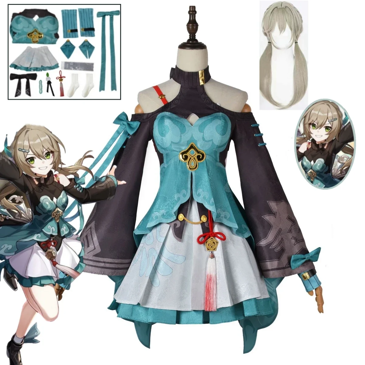 Honkai Star Rail Qingque Kostum Cosplay Game Sexy Dress Uniform Halloween Carnival Party Costume Women's Anime Set
Honkai Star Rail Qingque Kostum Cosplay Game Sexy Dress Uniform Halloween Carnival Party Costume Women's Anime Set