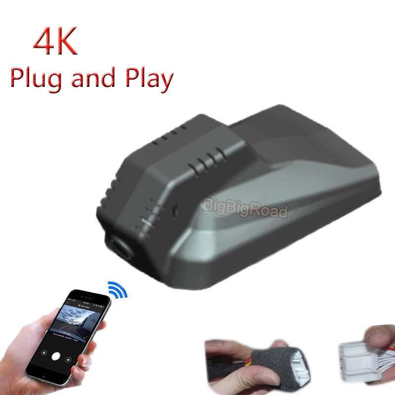

For Geely LYNK&CO 03 Lingke 2017 2018 2019 2020 2021-2023 4K Plug And Play Car Wifi DVR Video Recorder FHD 2160P Dash Camera