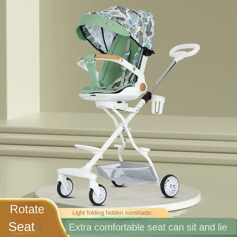 Baby Stroller High Landscape Travel Stroller Newborn Baby Two-way Swivel Seat Lightweight Stroller Four Wheel Folding Stroller
Baby Stroller High Landscape Travel Stroller Newborn Baby Two-way Swivel Seat Lightweight Stroller Four Wheel Folding Stroller