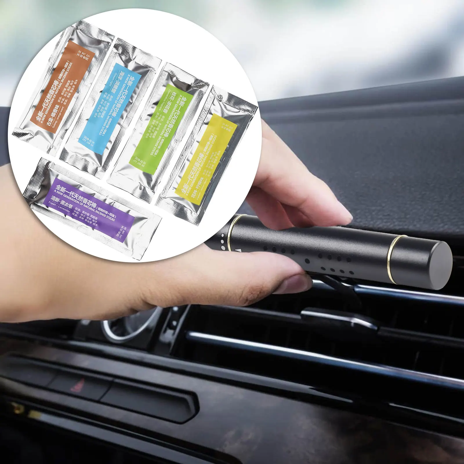 Car Air Fresheners Aroma Diffuser Vent Clips With 5 Aroma Fragrance Sticks Automotive Fragrance Decoration Accessories
Car Air Fresheners Aroma Diffuser Vent Clips With 5 Aroma Fragrance Sticks Automotive Fragrance Decoration Accessories