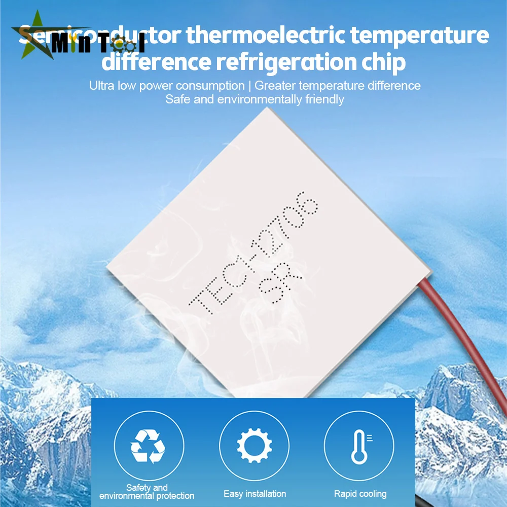 

TEC1-12706 12V 6A TEC Термоэлектрический охладитель Пельтье 40*40 мм полупроводниковый датчик температуры холодильника аксессуары