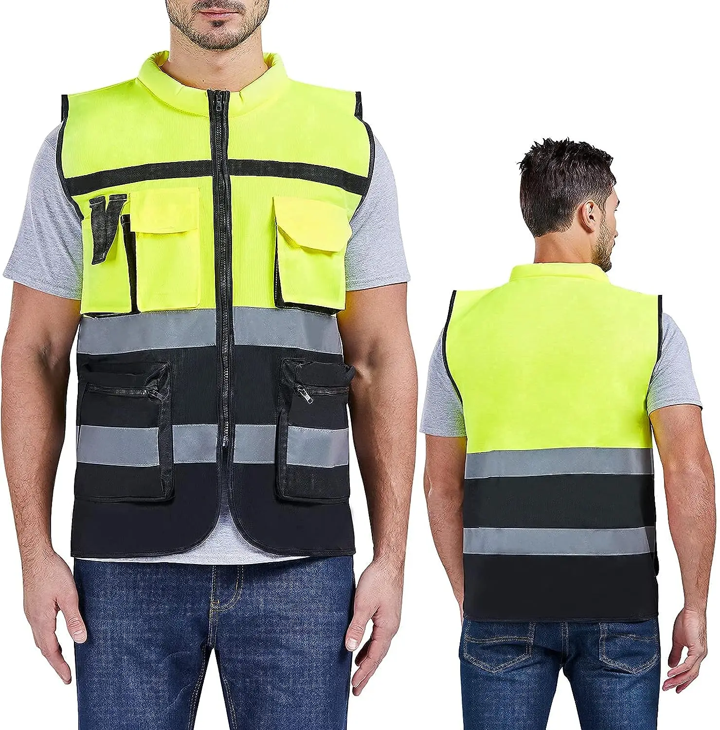 

High Visibility Reflective Safety Vest Working Clothes Motorcycle Cycling Sports Outdoor Reflective Safety Clothing