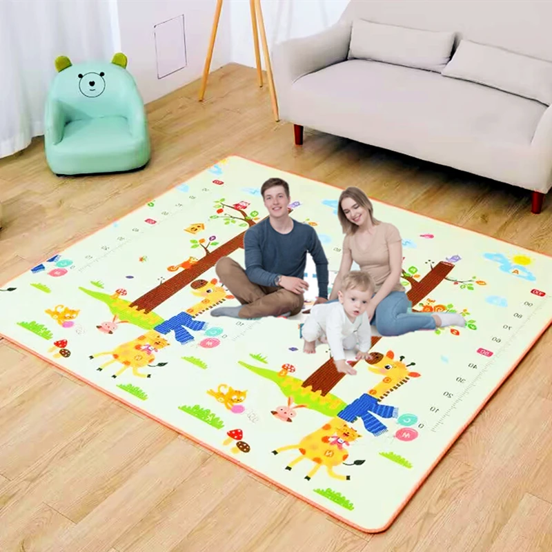 

1cm Thickness Baby Play Mat Xpe Puzzle Cartoon Giraffe Children's Mat Tapete Infantil Baby Room Crawling Pad Folding Mats Carpet