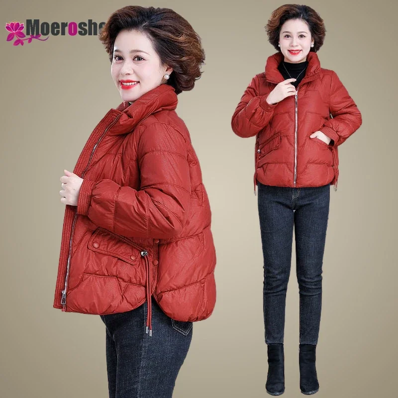 Moeroshe Middle-aged Mother Short Standing Collar Warm Cotton-padded Jacket Coat Women Winter Jacket
Moeroshe Middle-aged Mother Short Standing Collar Warm Cotton-padded Jacket Coat Women Winter Jacket