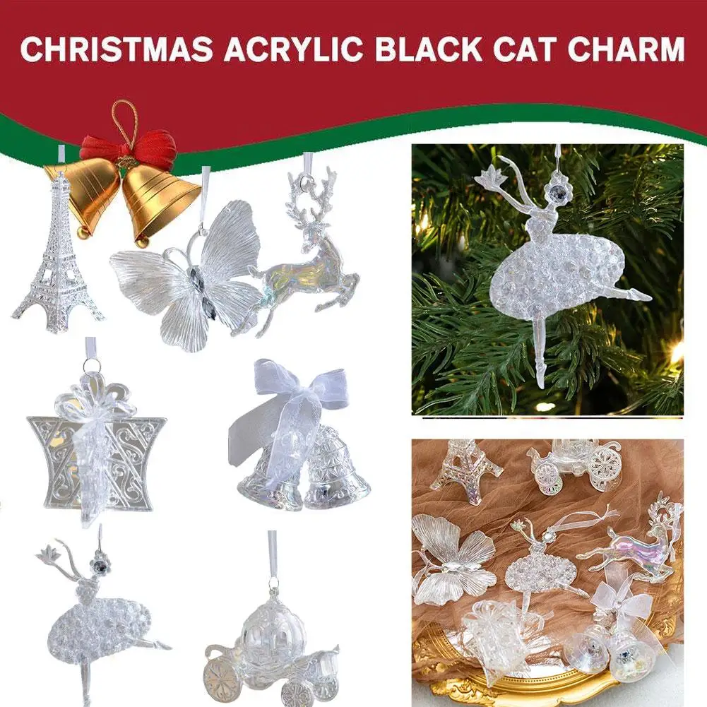 Christmas Decoration Acrylic Crystal Carriage Bells Elk Butterfly Christmas Tree Ornaments For Ice Xmas Party Decor Velas C6K1
Christmas Decoration Acrylic Crystal Carriage Bells Elk Butterfly Christmas Tree Ornaments For Ice Xmas Party Decor Velas C6K1
