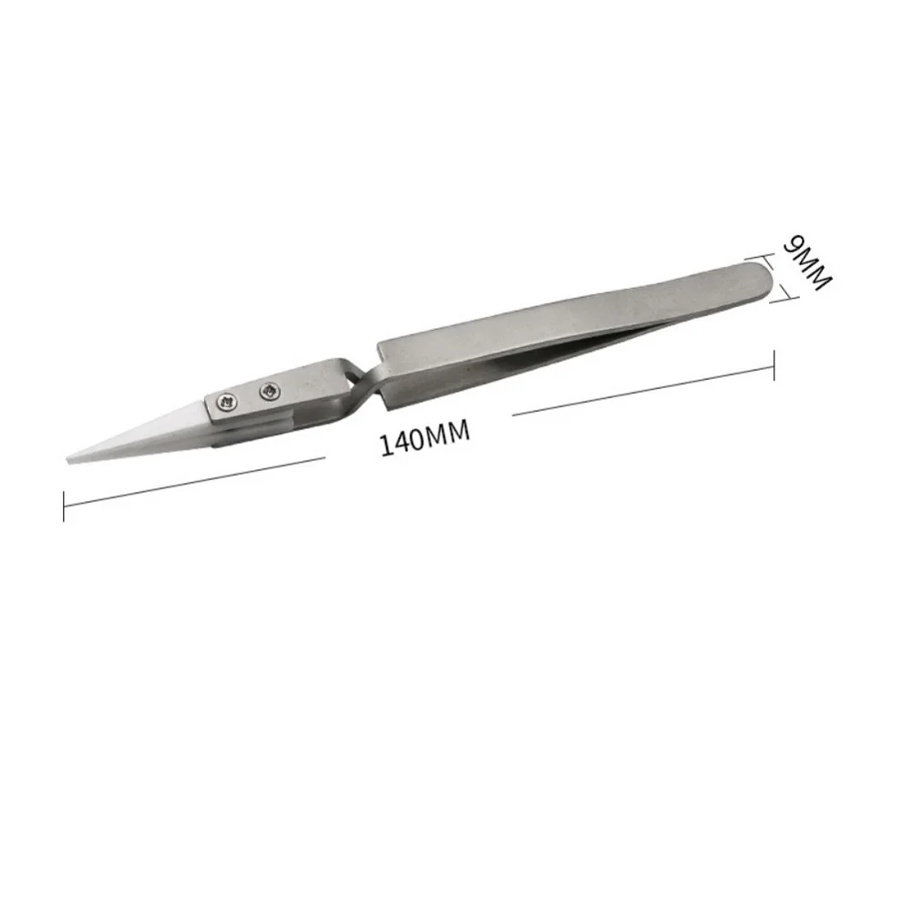 3PCS Anti-Static Ceramic Tweezer Non-Conductive Ceramic Tweezer Stainless Steel Handle Straight Curved Tip Maintenance Tool
3PCS Anti-Static Ceramic Tweezer Non-Conductive Ceramic Tweezer Stainless Steel Handle Straight Curved Tip Maintenance Tool