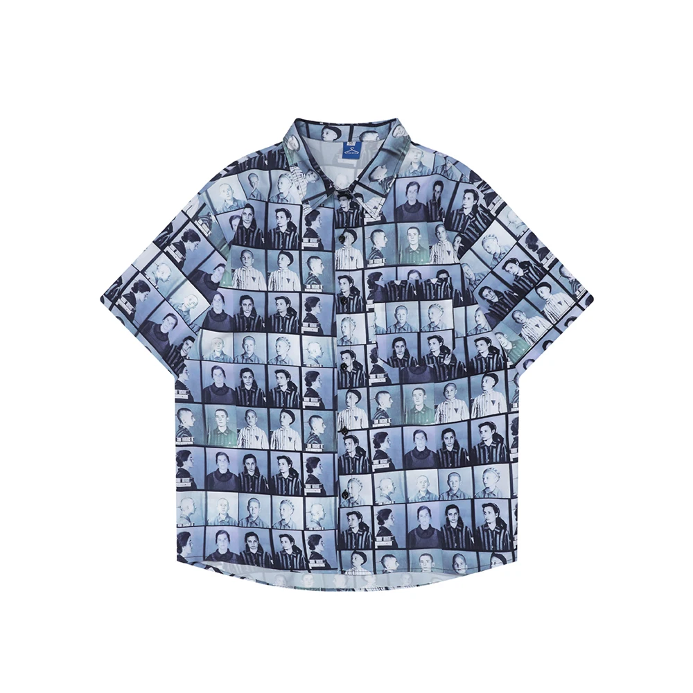 Summer Japanese Retro Short-sleeved Casual Shirt Film Printing Hiphop High Street 2023 New Fashion Lapel Top Men's Clothing
Summer Japanese Retro Short-sleeved Casual Shirt Film Printing Hiphop High Street 2023 New Fashion Lapel Top Men's Clothing