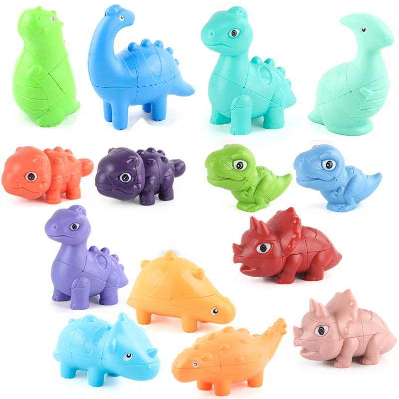 Cartoon Dinosaur Magic Cube Jigsaw Puzzle Toy Second-Order Magic Cube Montessori Educational Toys Children's Holiday Gift
Cartoon Dinosaur Magic Cube Jigsaw Puzzle Toy Second-Order Magic Cube Montessori Educational Toys Children's Holiday Gift
