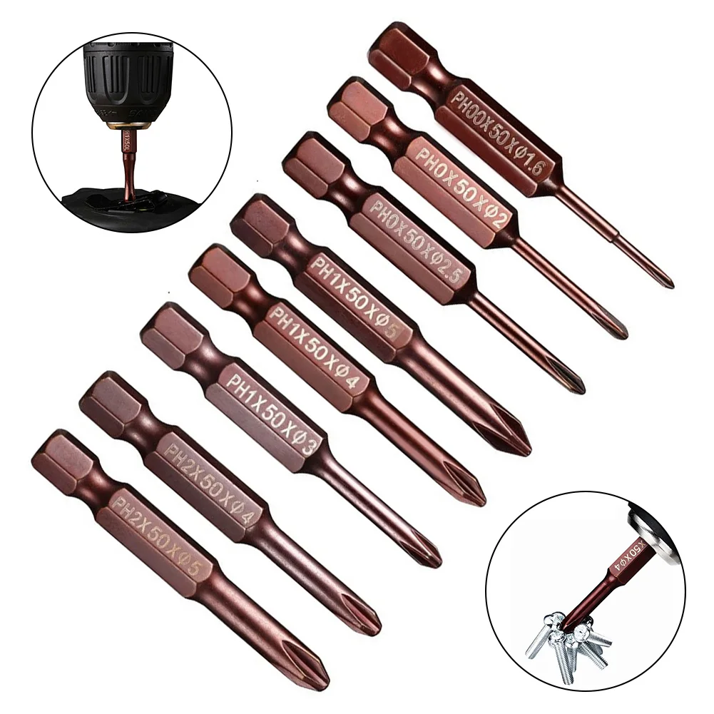 50mm 1/4inch Hex Shank Screwdriver Bit Electric Drill PH00 PH0 PH1 PH2 Electric Screwdriver Cross Screwdriver Head Hand Tools
50mm 1/4inch Hex Shank Screwdriver Bit Electric Drill PH00 PH0 PH1 PH2 Electric Screwdriver Cross Screwdriver Head Hand Tools