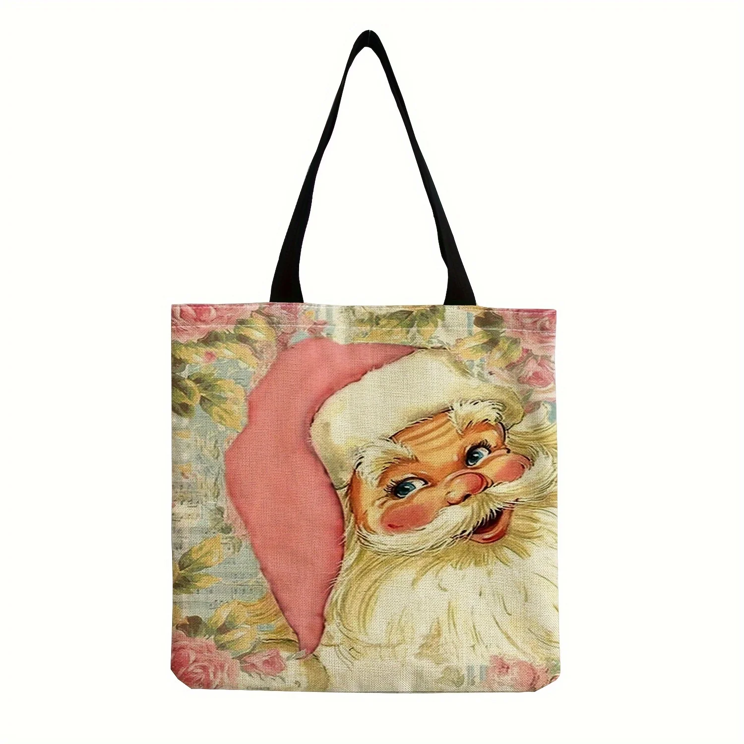 Christmas Santa Claus Pattern Canvas Bag, Lightweight All-Match Storage Bag, Versatile Shopping Handbag
Christmas Santa Claus Pattern Canvas Bag, Lightweight All-Match Storage Bag, Versatile Shopping Handbag