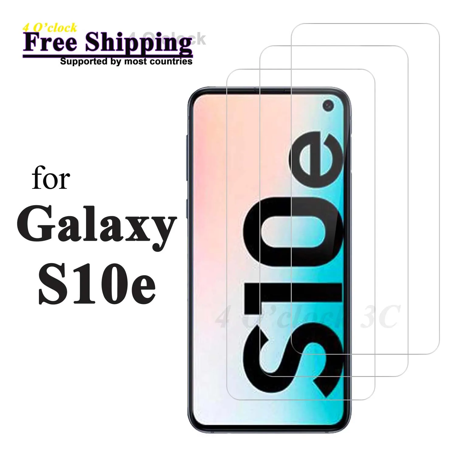 

Tempered Glass for Galaxy S10e Samsung Screen Protector 9H Protective HD Clear Scratch Resistant Bubble-Free