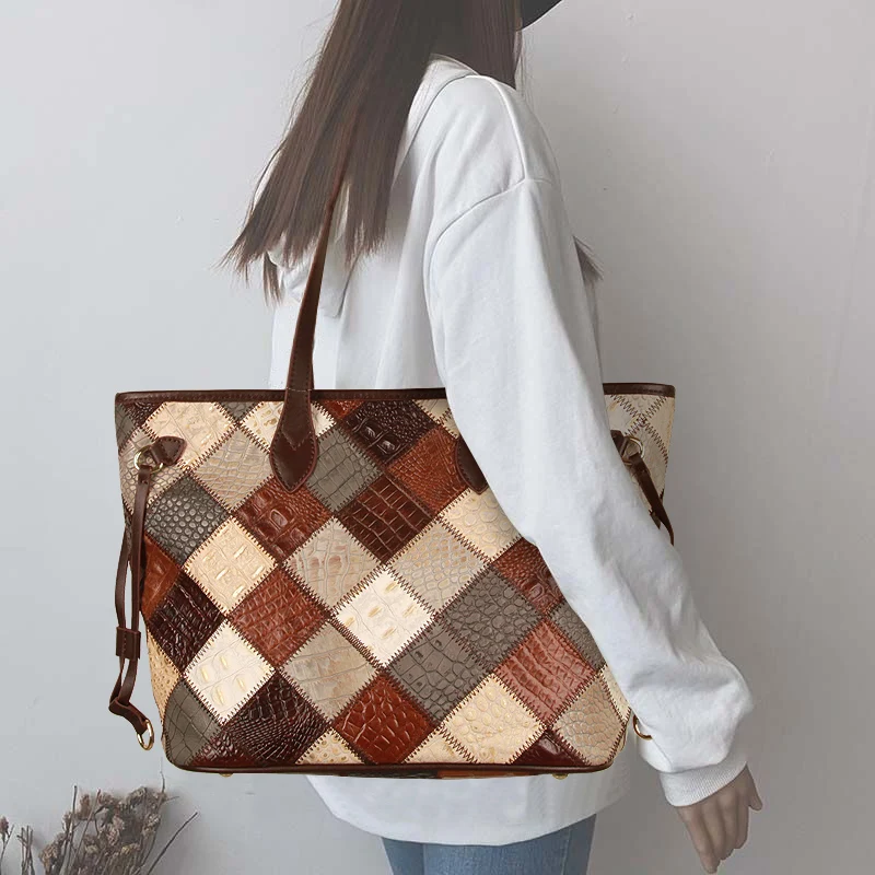 Handbags Women Genuine Leather Luxury brand Travel big Totes Female Seashell Large Capacity Vintage Shoulder bags
Handbags Women Genuine Leather Luxury brand Travel big Totes Female Seashell Large Capacity Vintage Shoulder bags