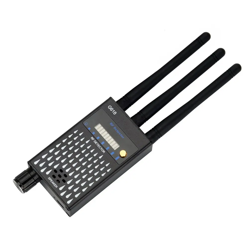 G618 Anti Spy Wireless RF Signal Detector Bug GSM GPS Tracker Hidden Camera Eavesdropping Device Military Professional Version
G618 Anti Spy Wireless RF Signal Detector Bug GSM GPS Tracker Hidden Camera Eavesdropping Device Military Professional Version