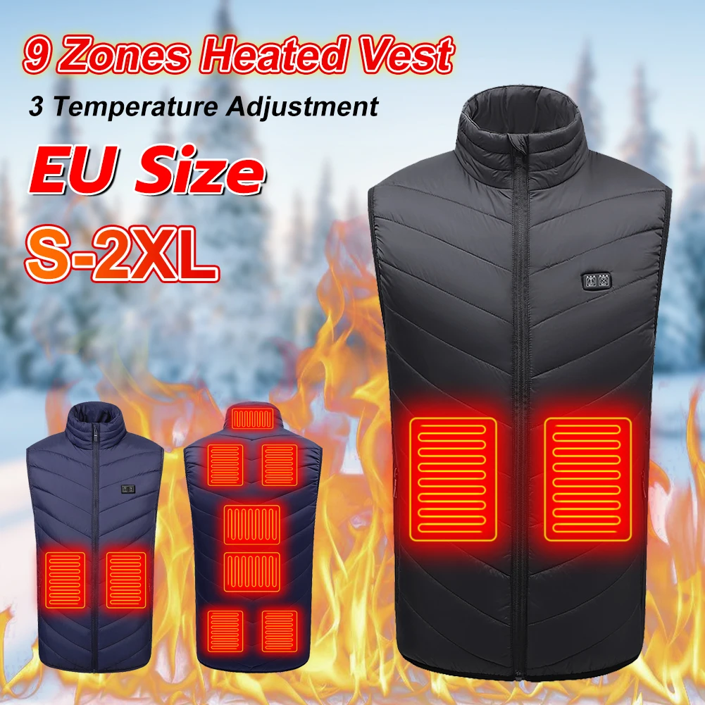 9 Heated Areas Heating Vest for Men Women USB Powered 3 Gear Temperature Control Winter Warm Vest for Outdoor Hiking Camping
9 Heated Areas Heating Vest for Men Women USB Powered 3 Gear Temperature Control Winter Warm Vest for Outdoor Hiking Camping