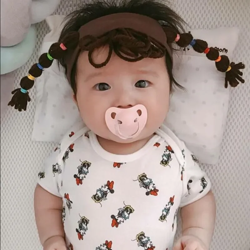

Fashion Cute Baby Girl Headbands Hair Pigtail Wig Hat Cap Hairpiece Newborn Children Kids Girls Bebe Headwear Hair accessories