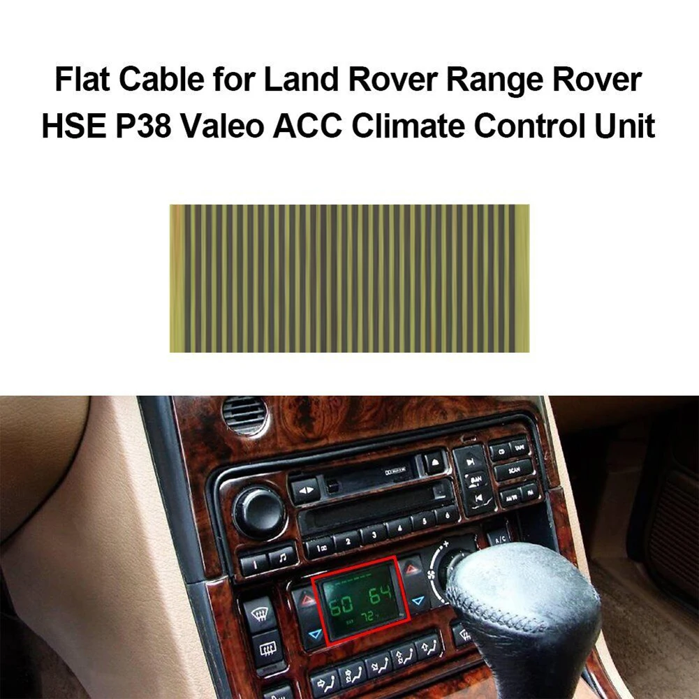 1pc LCD Display Ribbon Flat Cable 44*18mm 32tracks #JFC102550 For Range Rover HSE P38 Valeo ACC Climate Control Unit (1995-2002)
1pc LCD Display Ribbon Flat Cable 44*18mm 32tracks #JFC102550 For Range Rover HSE P38 Valeo ACC Climate Control Unit (1995-2002)