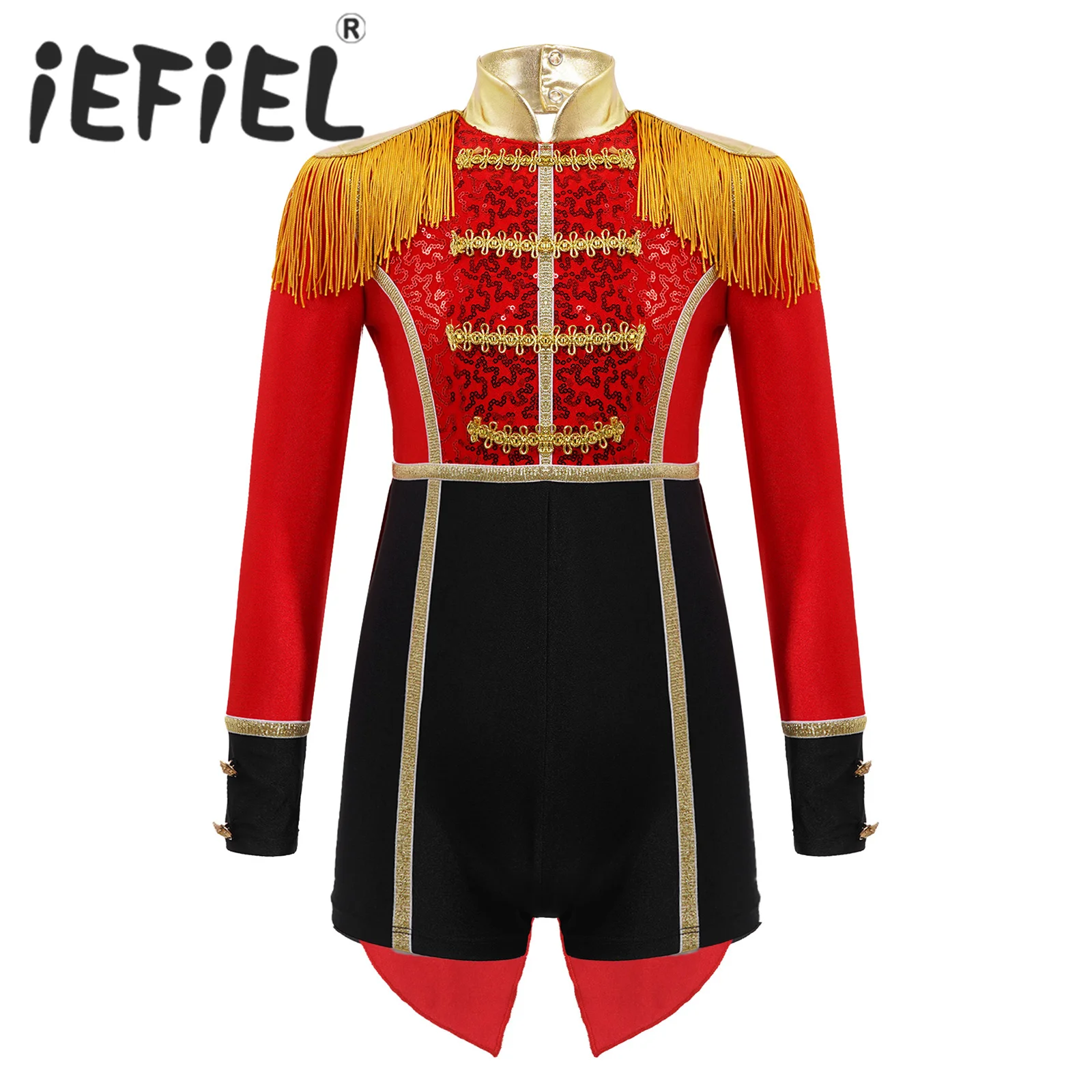 Kids Girls Circus Costumes Halloween Cosplay Jumpsuit Stand Collar Long Sleeve Sequins Carnival Themed Party Ringmaster Leotard
Kids Girls Circus Costumes Halloween Cosplay Jumpsuit Stand Collar Long Sleeve Sequins Carnival Themed Party Ringmaster Leotard