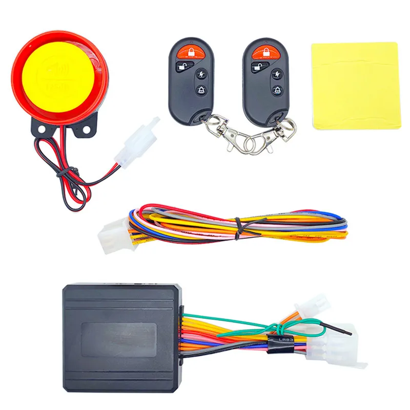 

1Set 12V Motorcycle Bike Security Alarm System Anti-theft Scooter 125db Remote Control Key Shell Engine Start Motorcycle Speaker