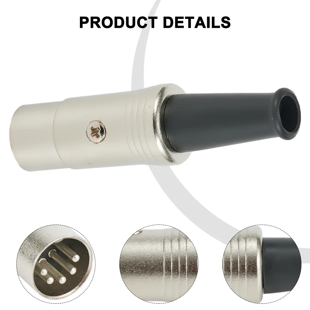 5 Pin DIN Connector Midi Cable Lead Audio Plug Male Inline Metal Connector Heavy Duty Cable Clamp With Flexible Strain Relief
5 Pin DIN Connector Midi Cable Lead Audio Plug Male Inline Metal Connector Heavy Duty Cable Clamp With Flexible Strain Relief