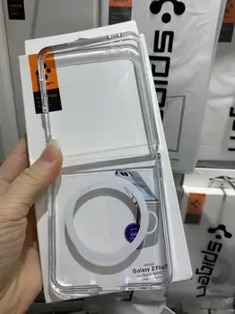 Spigen For Samsung Galaxy Z Flip 8 7 6 5 Flip7 Transprent 마그네틱 케이스 충격 방지 Magsafe 무선 충전 접이식 하드 커버