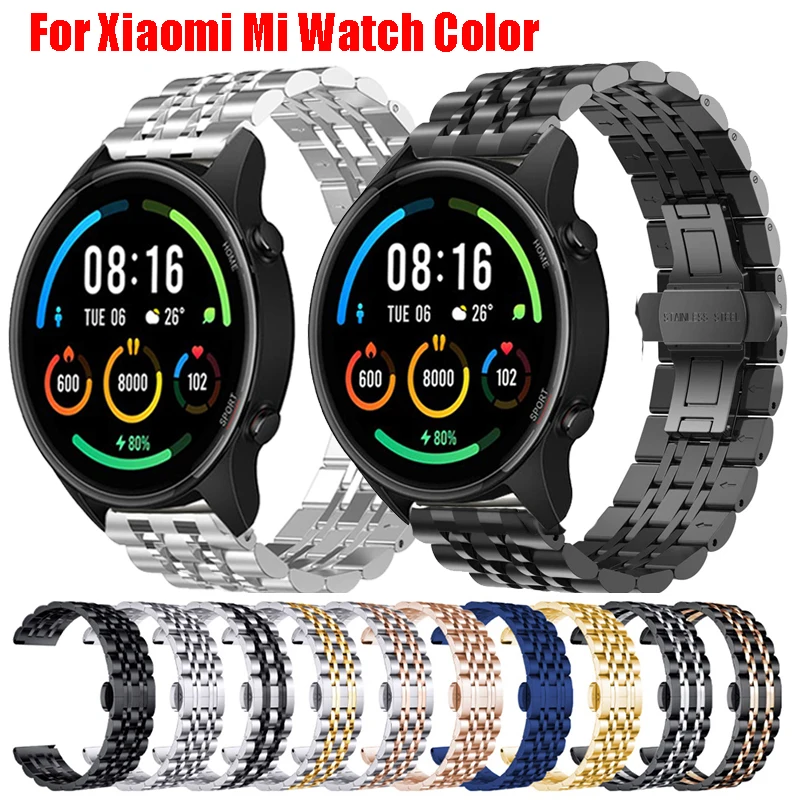Ремешок металлический для Xiaomi Mi Watch, роскошный спортивный браслет из нержавеющей стали для MiWatch, 22 мм
Ремешок металлический для Xiaomi Mi Watch, роскошный спортивный браслет из нержавеющей стали для MiWatch, 22 мм