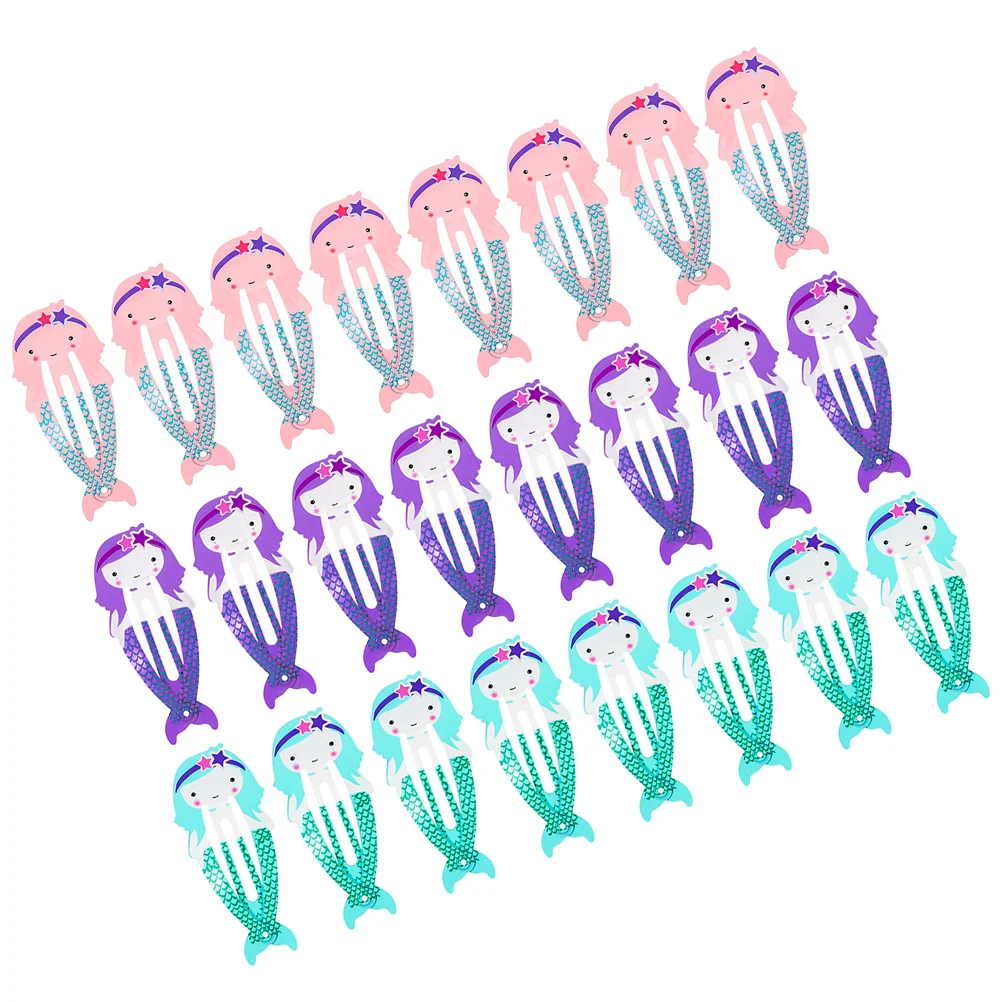 24 Pcs Mermaid Hair Clip Clips for Kids Button Accessories Women Metal Girls Barrettes
24 Pcs Mermaid Hair Clip Clips for Kids Button Accessories Women Metal Girls Barrettes