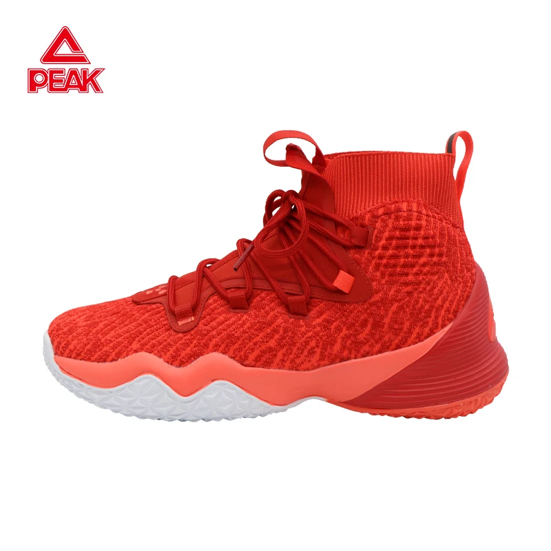 

Мужские баскетбольные кроссовки PEAK, спортивная обувь, дышащая прочная нескользящая подошва, высокие кроссовки EW01161A