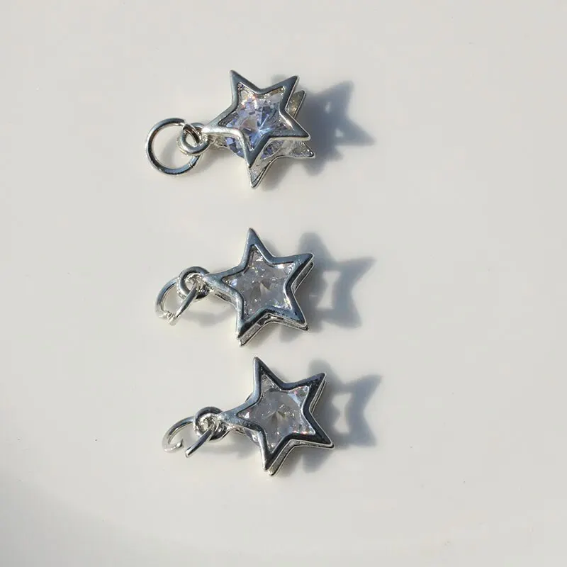 10Pcs/Lot Star Heart Round Charms Versatile Metal Alloy Handmake DIY Necklace Bracelet Geometry Pendant Jewelry Accessories 10Pcs/Lot Star Heart Round Charms Versatile Metal Alloy Handmake DIY Necklace Bracelet Geometry Pendant Jewelry Accessories